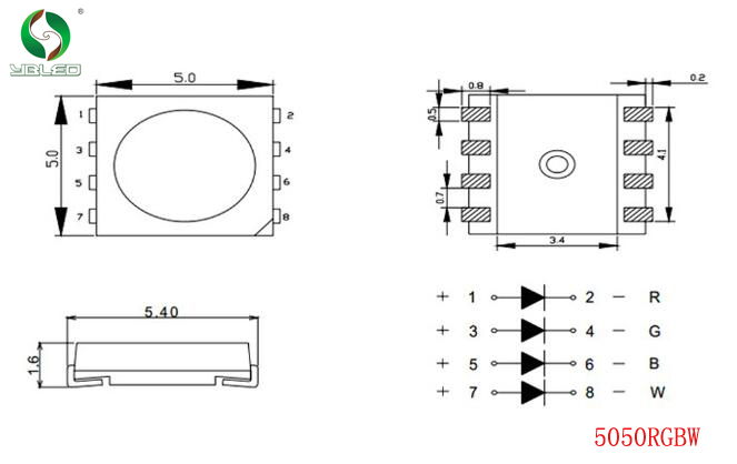 5050RGBW 图纸