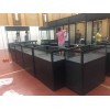 南宁玻璃柜出租，黑色材料柜用于珠宝展示手表首饰展示