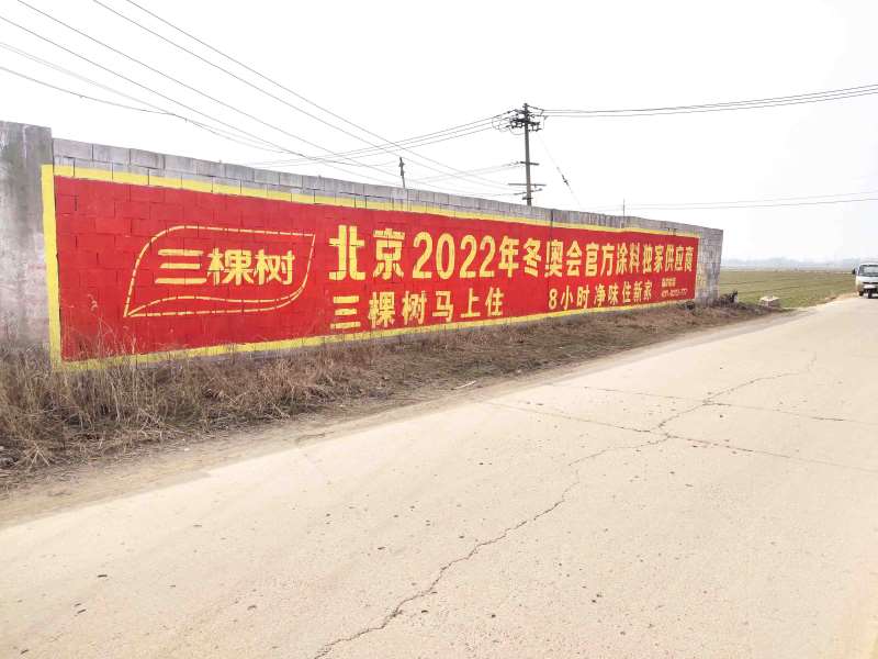 三棵树刷墙广告